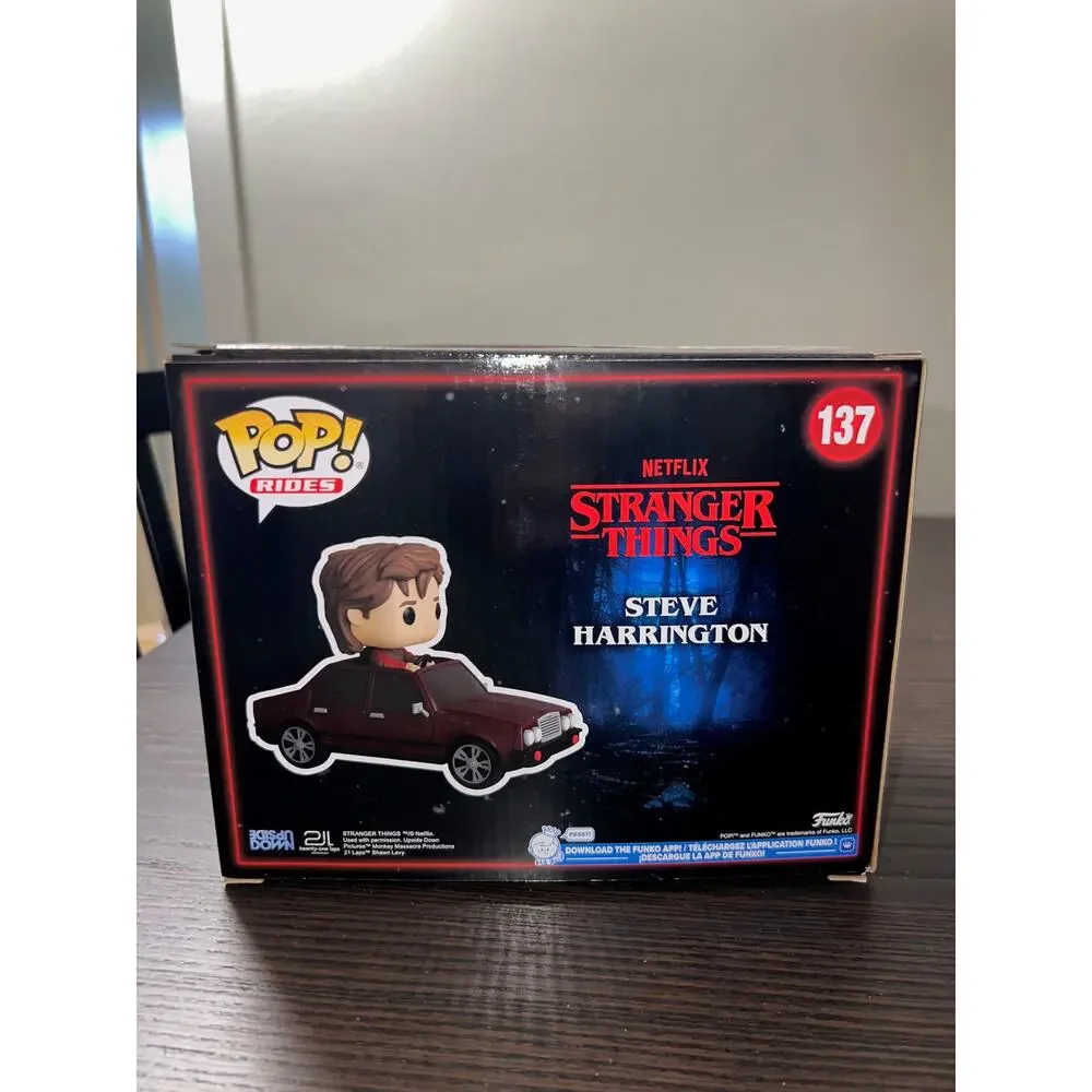 Steve Harrington w/ Car Funko Pop RIDE #150 Stranger Things Season 5 Television